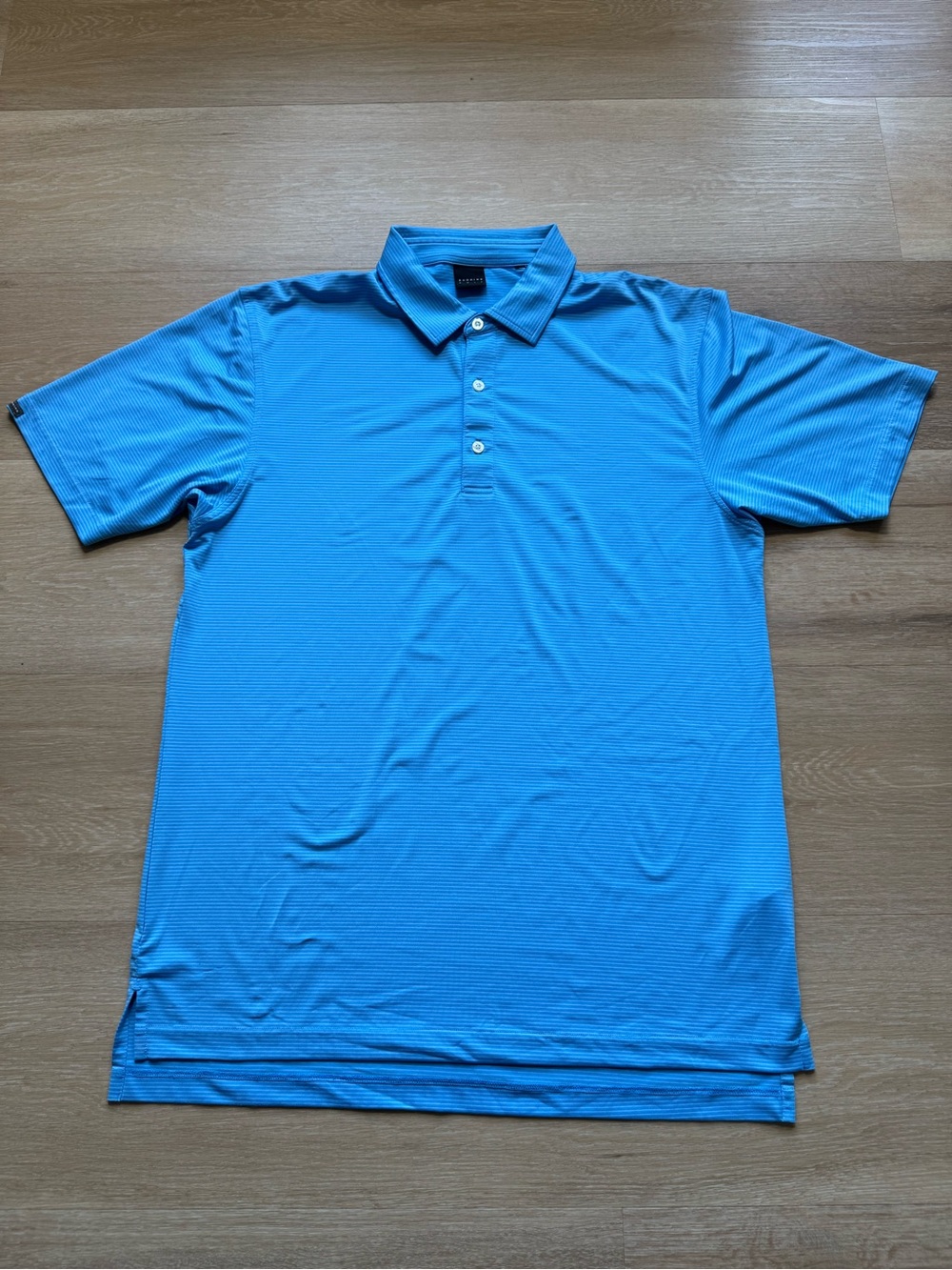Light Blue Men's Polo Shirt with Classic Collar